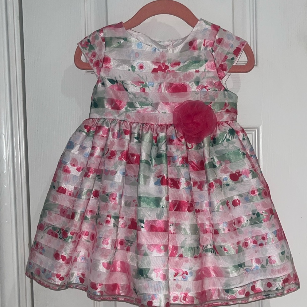 Floral Spring Baby Dress for Wedding, Special Occasions, holiday, church
